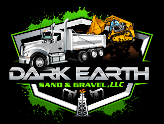 Dark Earth Sand &  Gravel LLC logo design by Suvendu