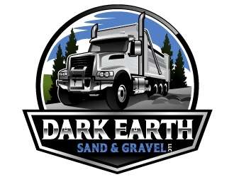 Dark Earth Sand &  Gravel LLC logo design by Suvendu