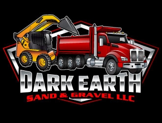 Dark Earth Sand &  Gravel LLC logo design by uttam