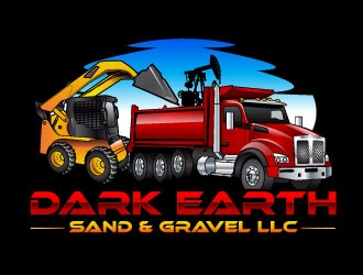 Dark Earth Sand &  Gravel LLC logo design by uttam