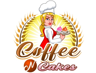 Coffee N Cakes  logo design by Suvendu