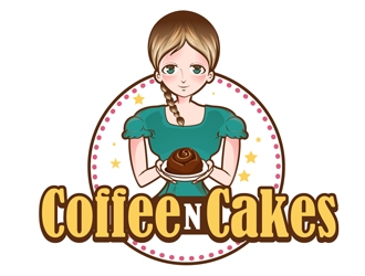 Coffee N Cakes  logo design by DreamLogoDesign