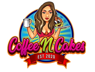 Coffee N Cakes  logo design by DreamLogoDesign