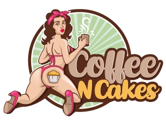 Coffee N Cakes  logo design by Suvendu