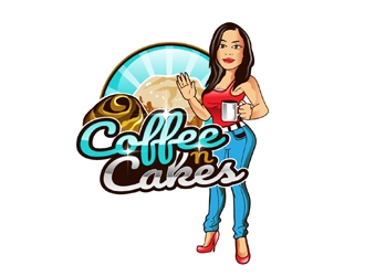 Coffee N Cakes  logo design by DreamLogoDesign