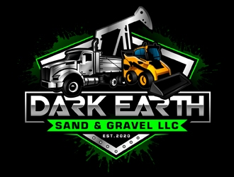 Dark Earth Sand &  Gravel LLC logo design by DreamLogoDesign