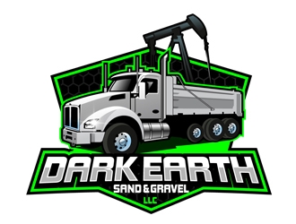 Dark Earth Sand &  Gravel LLC logo design by DreamLogoDesign