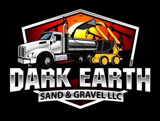 Dark Earth Sand &  Gravel LLC logo design by DreamLogoDesign