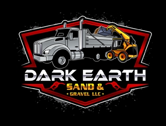 Dark Earth Sand &  Gravel LLC logo design by DreamLogoDesign