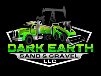 Dark Earth Sand &  Gravel LLC logo design by DreamLogoDesign