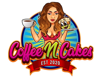 Coffee N Cakes  logo design by DreamLogoDesign