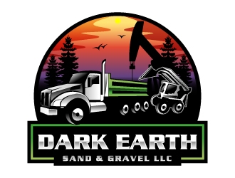 Dark Earth Sand &  Gravel LLC logo design by jishu