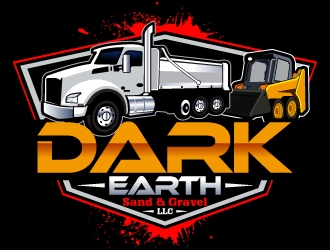 Dark Earth Sand &  Gravel LLC logo design by LucidSketch