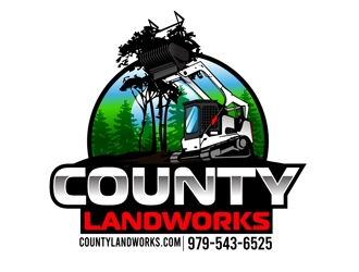 County Landworks logo design by DreamLogoDesign