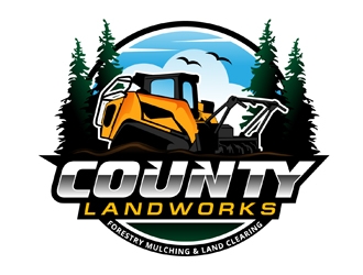 County Landworks logo design by DreamLogoDesign