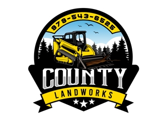 County Landworks logo design by DreamLogoDesign