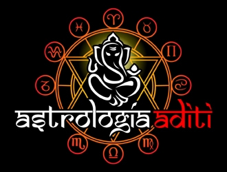 Astrología Aditi logo design by MAXR