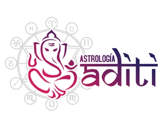 Astrología Aditi logo design by MAXR