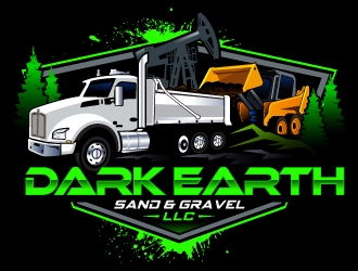 Dark Earth Sand &  Gravel LLC logo design by LucidSketch