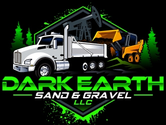 Dark Earth Sand &  Gravel LLC logo design by LucidSketch