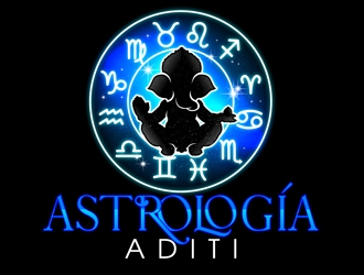 Astrología Aditi logo design by DreamLogoDesign