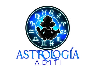 Astrología Aditi logo design by DreamLogoDesign