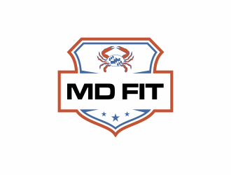 MD FIT  logo design by InitialD