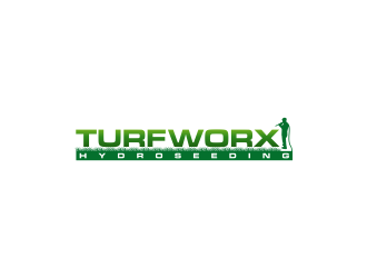 TURFWORX HYDROSEEDING logo design by Shina