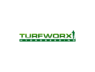 TURFWORX HYDROSEEDING logo design by Shina