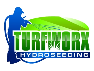 TURFWORX HYDROSEEDING logo design by uttam