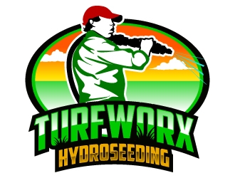 TURFWORX HYDROSEEDING logo design by uttam