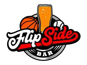 FlipSide Bar logo design by daywalker