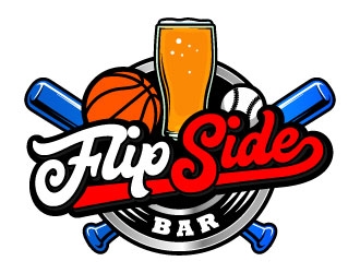 FlipSide Bar logo design by daywalker