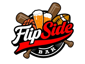 FlipSide Bar logo design by jaize