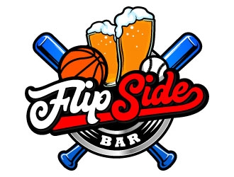 FlipSide Bar logo design by daywalker