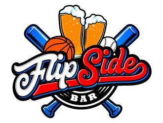 FlipSide Bar logo design by daywalker