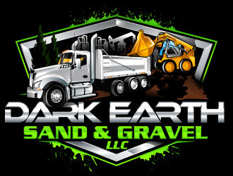 Dark Earth Sand &  Gravel LLC logo design by Suvendu