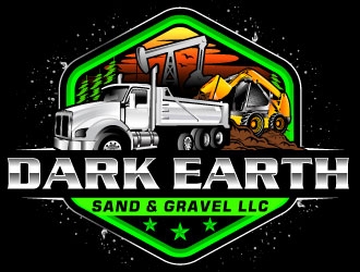 Dark Earth Sand &  Gravel LLC logo design by Suvendu