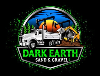 Dark Earth Sand &  Gravel LLC logo design by Suvendu