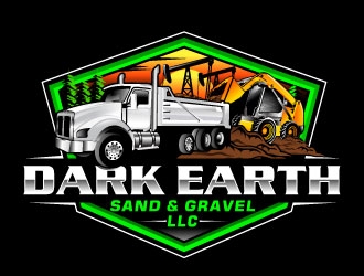 Dark Earth Sand &  Gravel LLC logo design by Suvendu