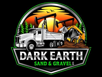 Dark Earth Sand &  Gravel LLC logo design by Suvendu