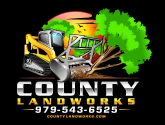 County Landworks logo design by Suvendu