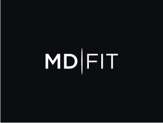 MD FIT  logo design by EkoBooM