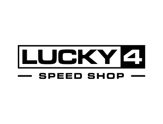 Lucky 4 Speed Shop logo design by p0peye