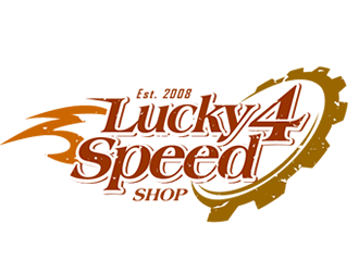 Lucky 4 Speed Shop logo design by Coolwanz