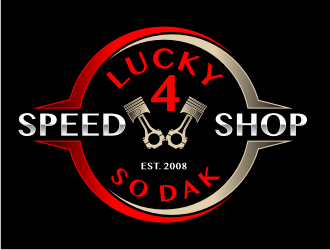 Lucky 4 Speed Shop logo design by icha_icha