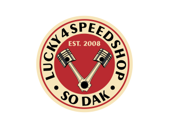 Lucky 4 Speed Shop logo design by Kruger