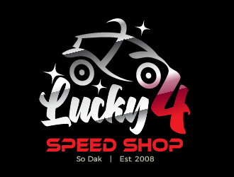 Lucky 4 Speed Shop logo design by justin_ezra