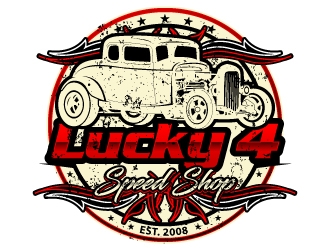 Lucky 4 Speed Shop logo design by uttam