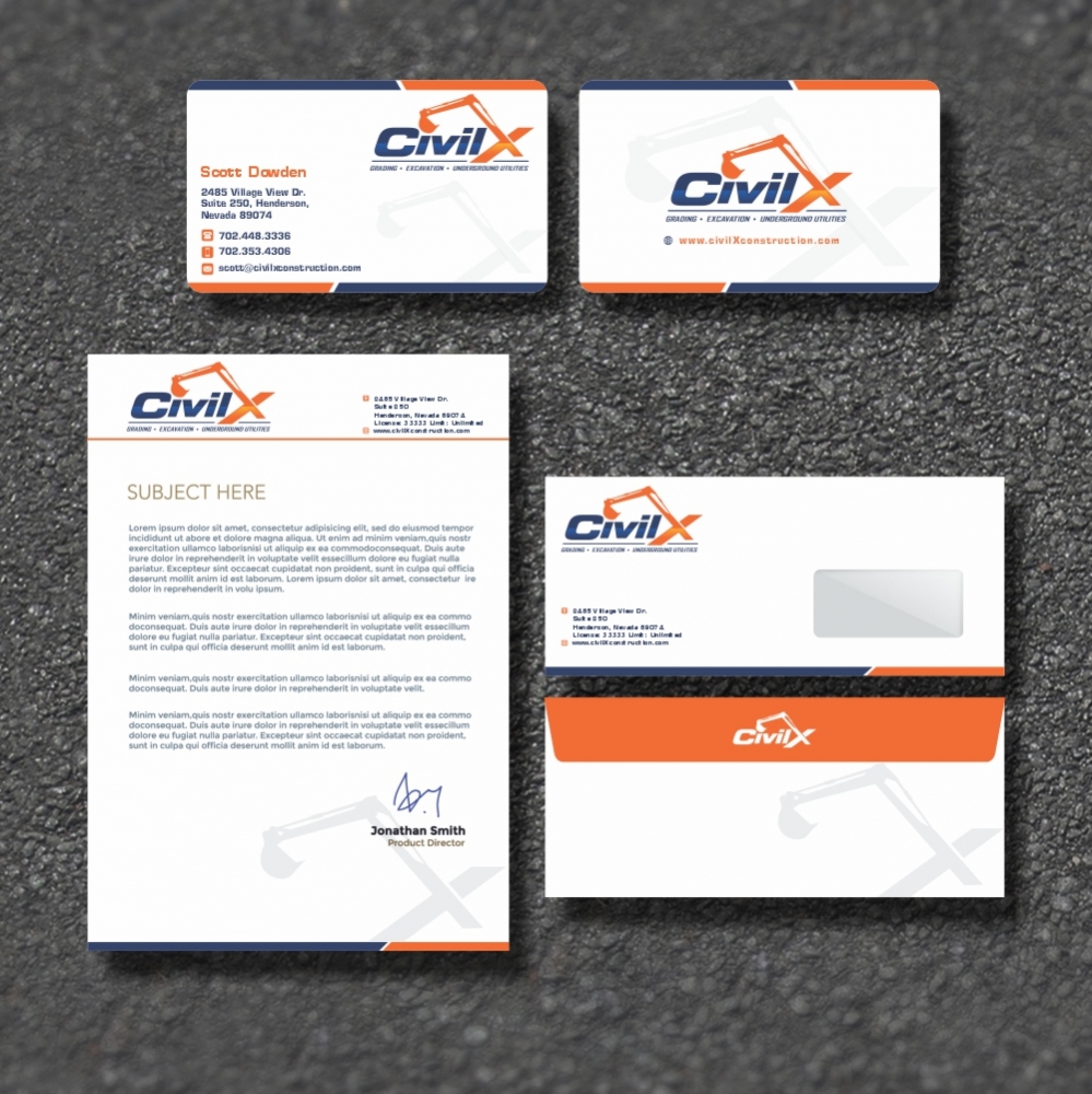 Civil X logo design by ManishKoli